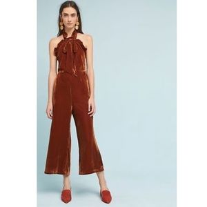 Anthropologie SOLD OUT Velvet Jumpsuit